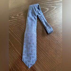 NWT Ermenegildo Zegna Navy Geometric Men's Tie